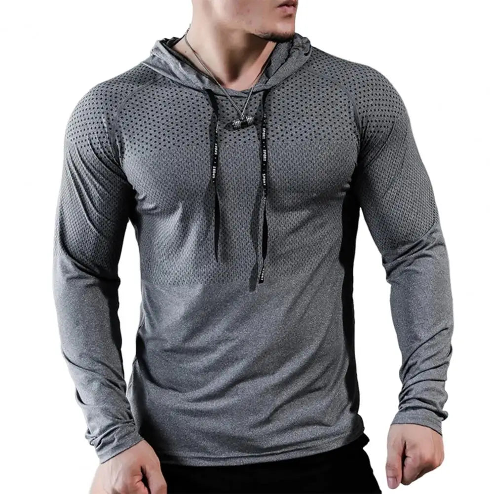 Sudadera con capucha deportiva para correr.