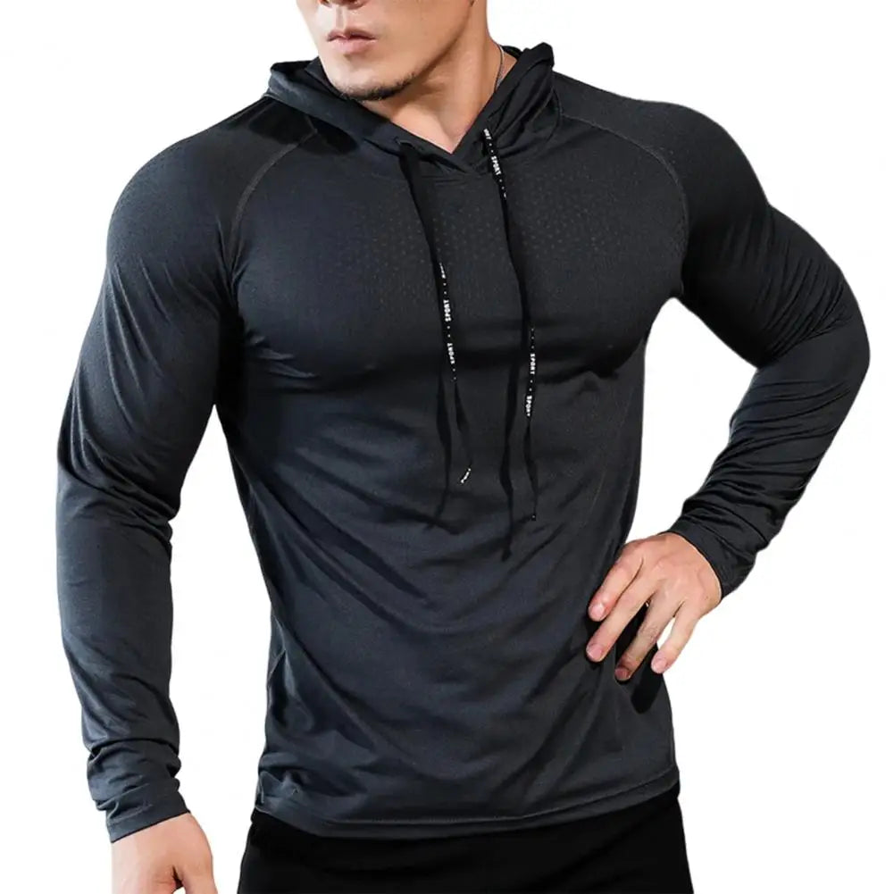 Sudadera con capucha deportiva para correr.