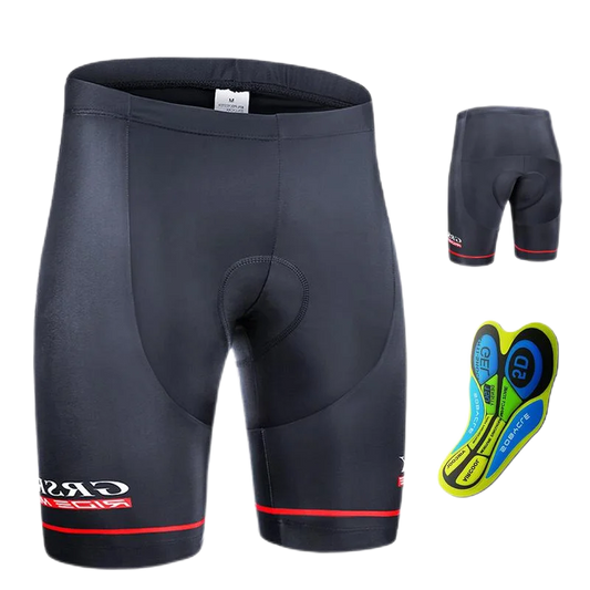 X-TIGER Culottes de ciclismo para hombre con bolsillo trasero